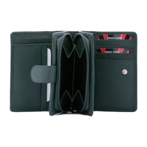 Portafoglio  da donna ecopelle Prodotto Vegano 13x9,5x4 cm