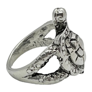 Anillo tortuga plata chapado 7micras