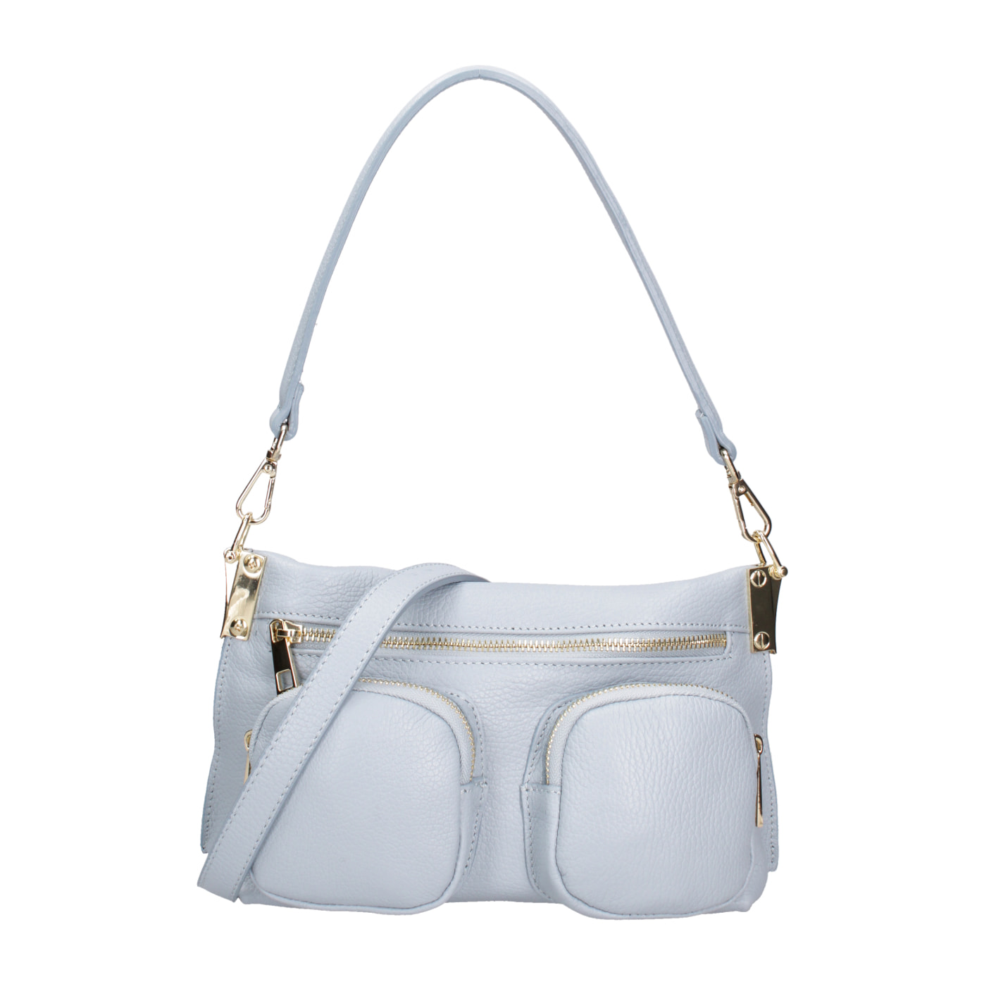 Borsa a spalla da donna In Vera pelle Made in Italy 27x14x8 cm