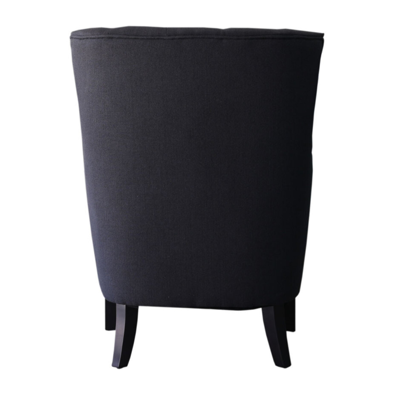 Fauteuil Scandinave Tissu "Duchesse" - 76 x 83 x 100,5 cm - Noir