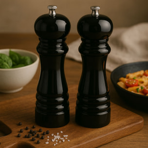 Marius Nero - Duo di macinini per sale e pepe