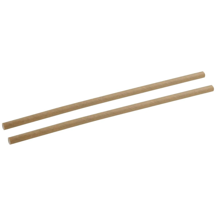Boite de 250 pailles en papier brun 21 cm Fackelmann Nature
