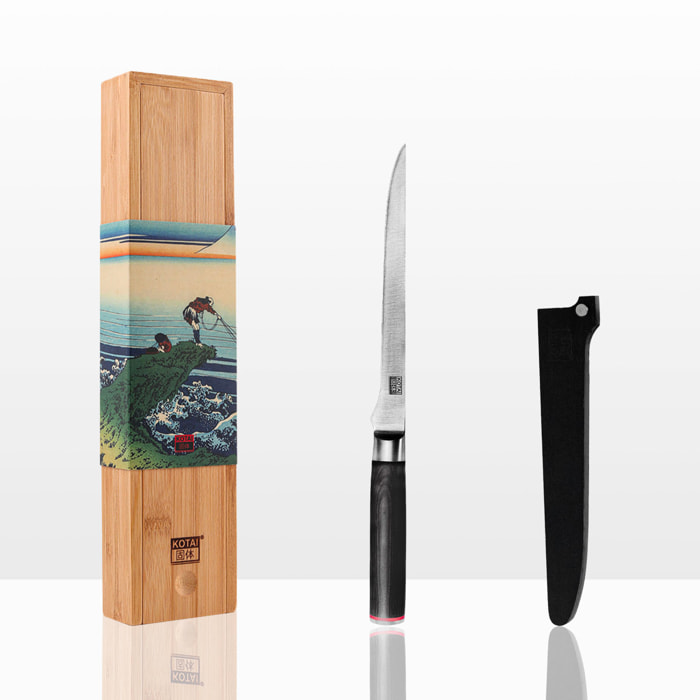 Couteau à Filet | Lame 200 mm | Acier Inoxydable | Lame Japonaise 440C