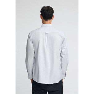 Camisa azul claro de corte regular y cuello abotonado con logo Polo Club