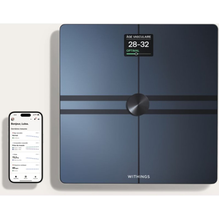 Pèse personne connecté WITHINGS Body Comp Noir