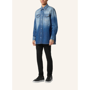 PHILIPP PLEIN Camicia di jeans Ls