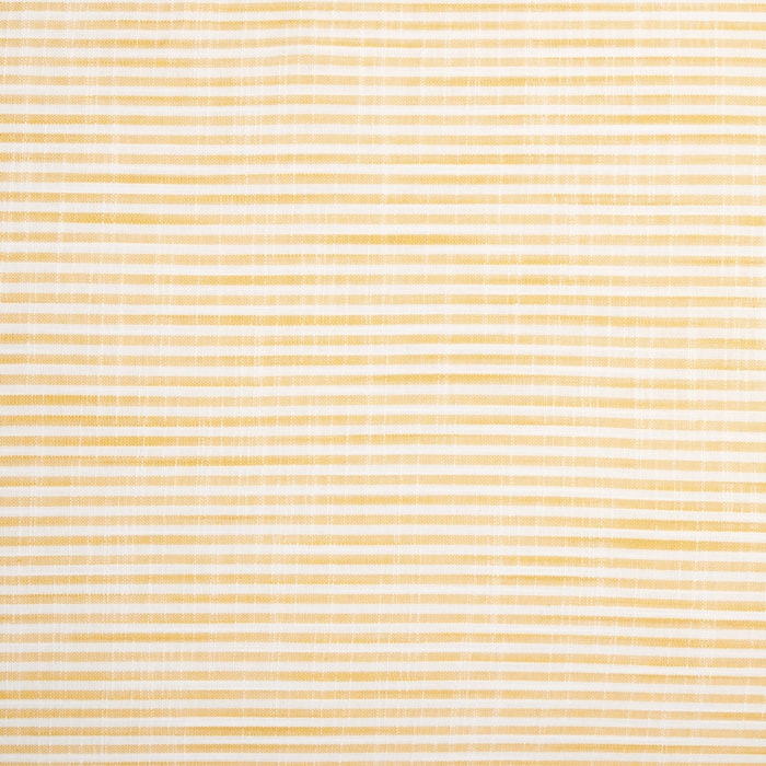 Funda almohada algodón rayas efecto lino Felinas color amarillo