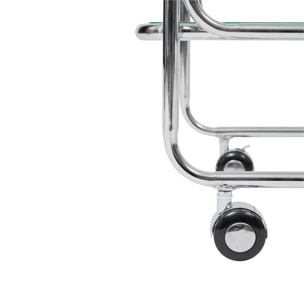 Desserte Hornell argent 92x40cm