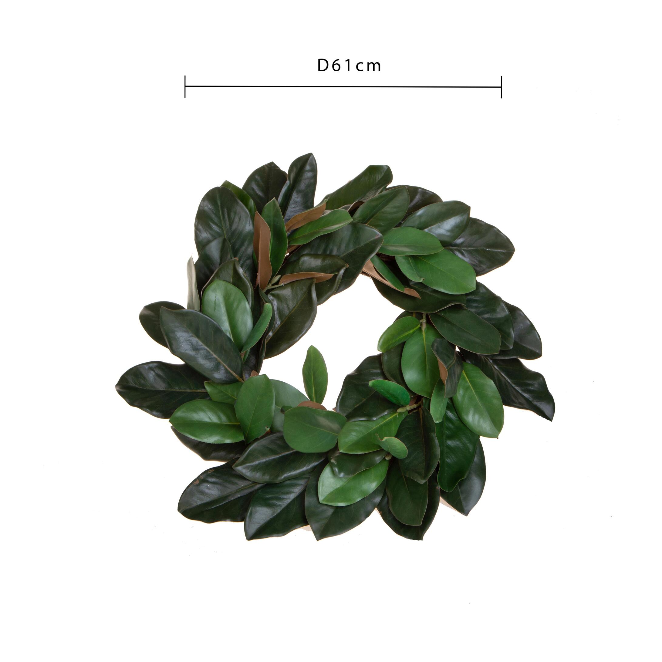 Corona con magnolia - Pezzi 1 - VERDE - Bianchi Dino SpA