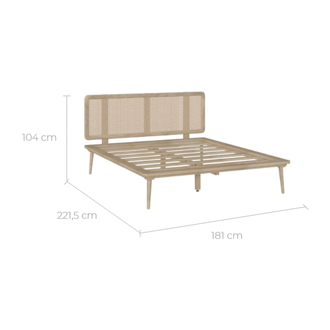 Lit double Adik 160x200 cm