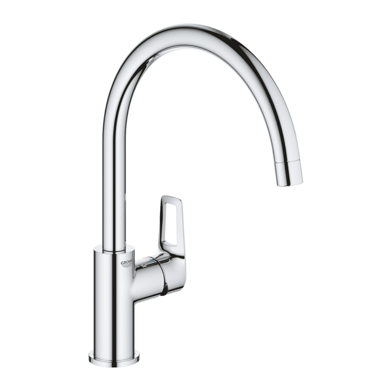 Evier Nestor Plus + Mitigeur cuisine bec haut GROHE Bauloop