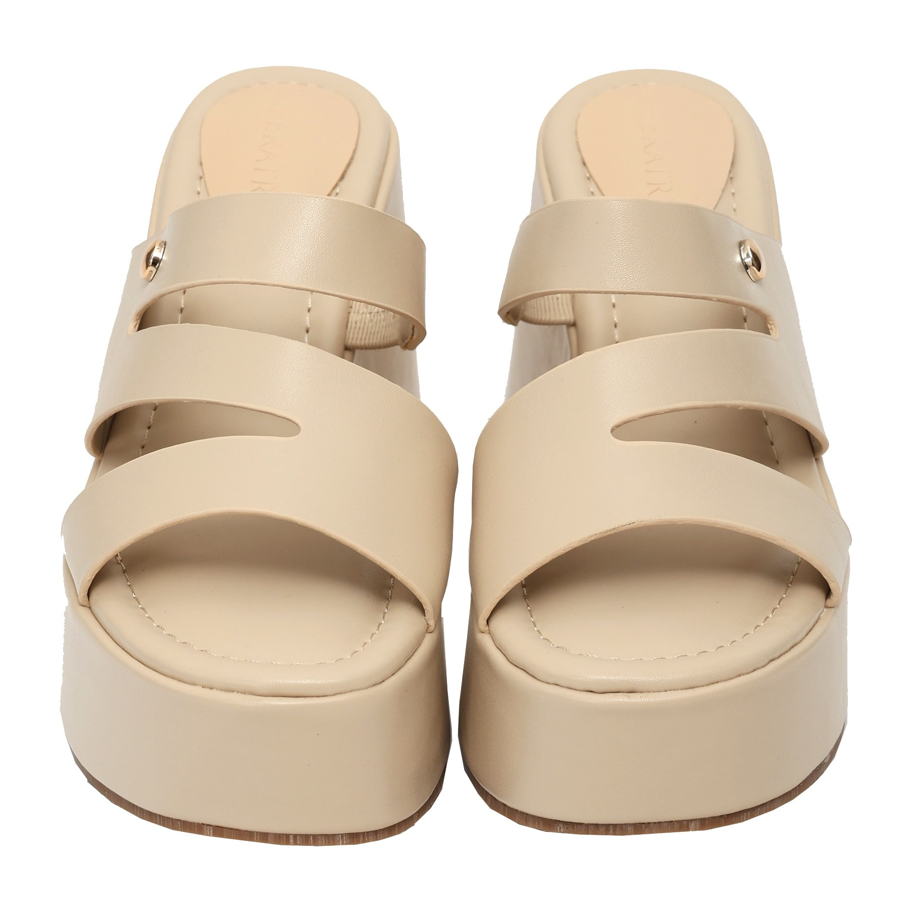 Ciabatta con zeppa - tacco 9,0 cm - plateaux 4,0 cm