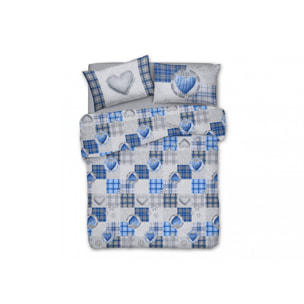 Copripiumino Parure Sacco Love Mountain Blu