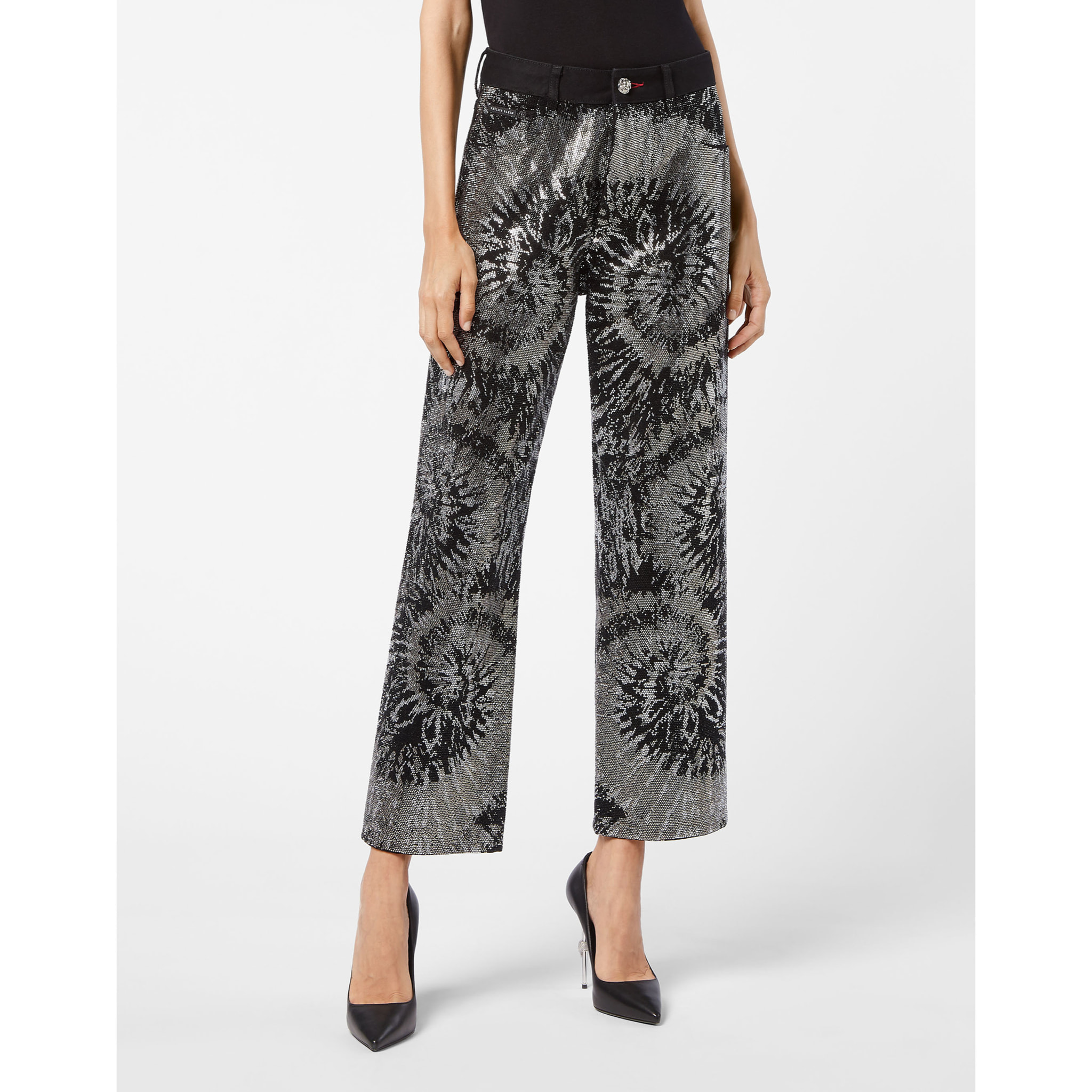 PHILIPP PLEIN High Rise Jeans TIE DYE