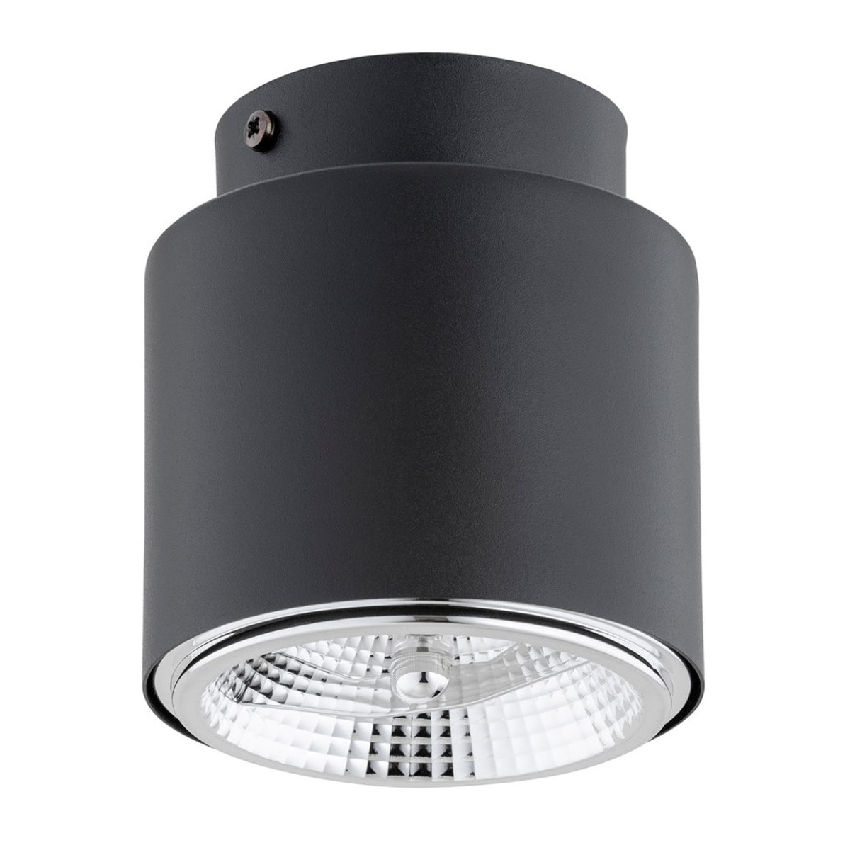 Lampada da soffitto Nano in acciaio nero opaco