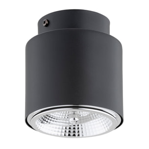 Lampada da soffitto Nano in acciaio nero opaco