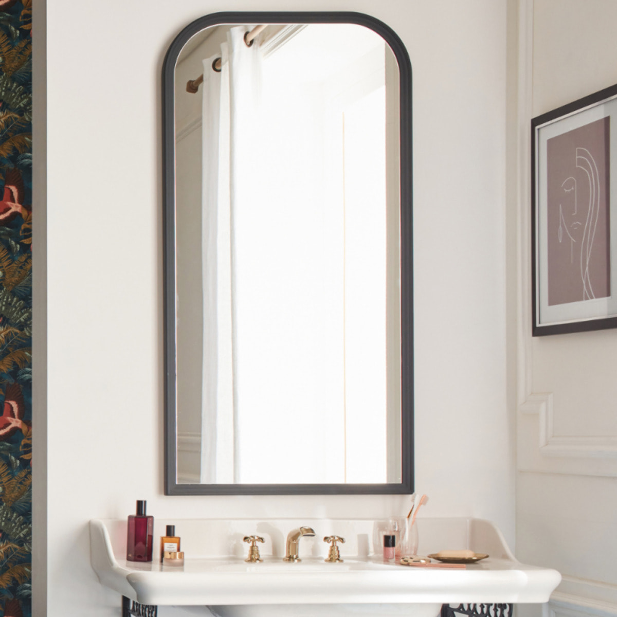 Miroir vertical salle de bain Cléo 1889 Gris Intense