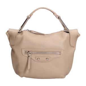 Borsa a mano da donna In Vera pelle Made in Italy 29x20x9 cm