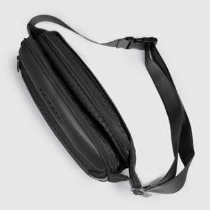 Piquadro Marsupio in tessuto riciclato con sistema di sicurezza antifurto e protezione RFID