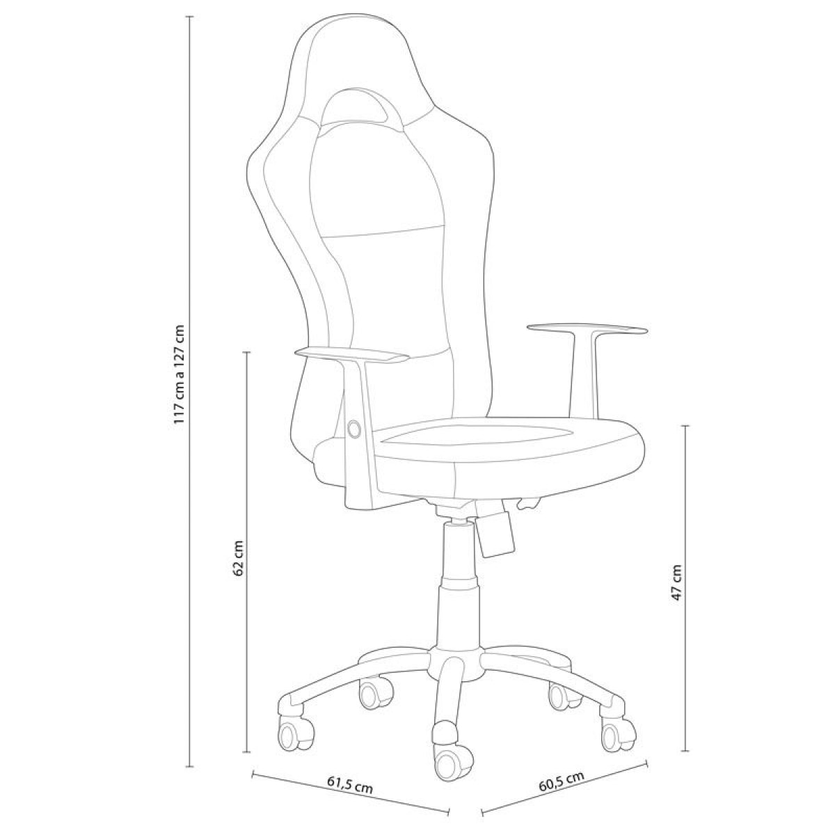 Silla de oficina Fórmula Negro