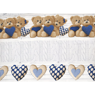 Copripiumino Parure Sacco Orsetti Blu