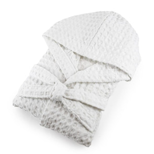 INTRECCI HOME Accappatoio Uomo e Donna, in Morbido Cotone 300 g, , Morbidezza Extra, Avvolgente, con Cappuccio e Tasche, Elegante e Confortevole,