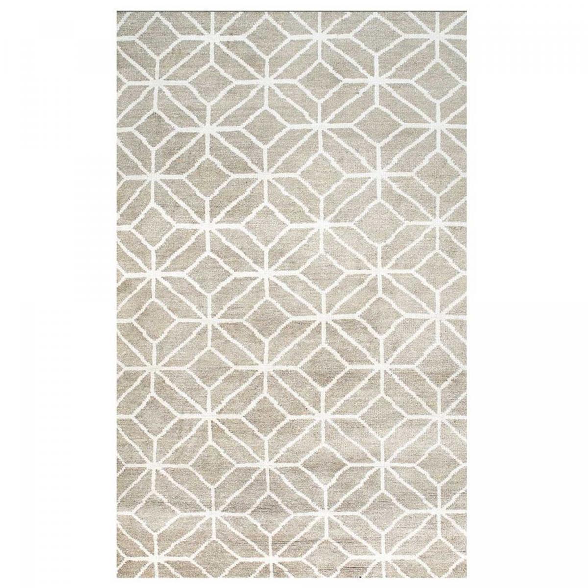 Tapis salon et chambre fait main en laine motif scandinave LUTA
