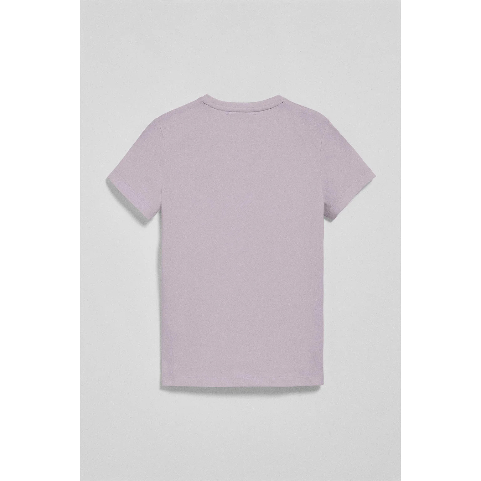 Camiseta lavanda de cuello redondo con bordado Rigby Go