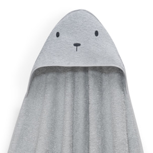 Capa Baño 1X1 Mod Oso+Dudu Muselina Gris