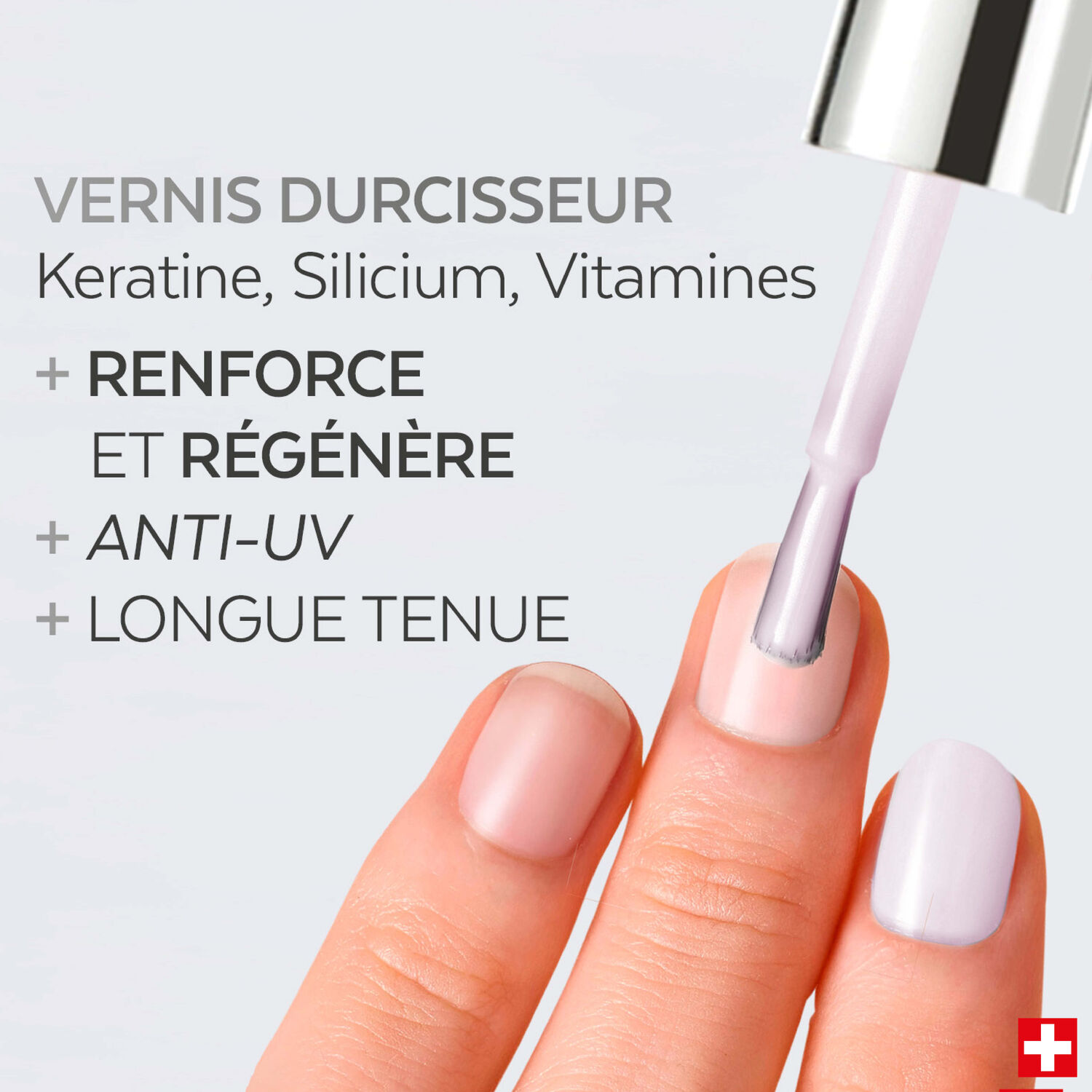 Color Strong - Vernis Durcisseur Kératine, Vitamine & Silicium Gloss Éclat