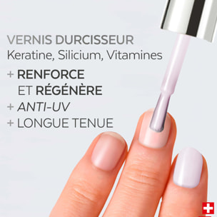 Color Strong - Vernis Durcisseur Kératine, Vitamine & Silicium Gloss Éclat