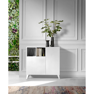 Zapatero Oslo melamina blanco 87x90x27 cm