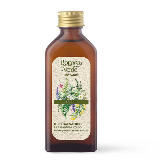 I Botanici di BV - Aceite balsámico - 99 hierbas - relajante multiusos (100 ml)