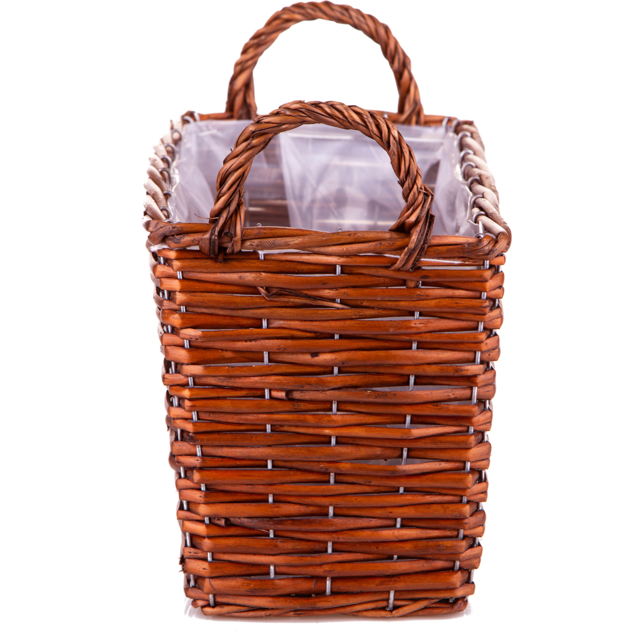 Cesto Rett. 30X16Xh18 Cm - Pezzi 2 - 30X18X16cm - Colore: Marrone - Bianchi Dino - Cesti Rettangolari E Quadrati