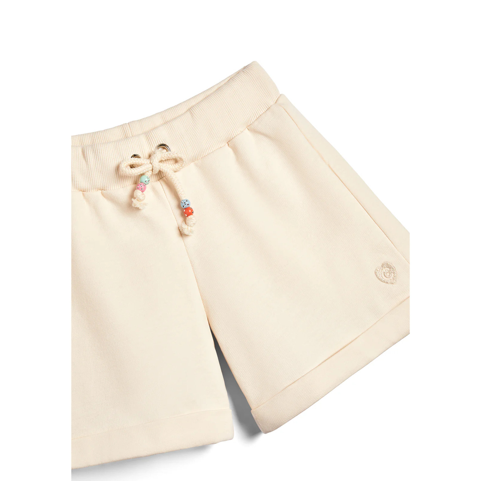 Shorts de Niña Cintura Elástica en Beige
