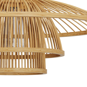Suspension en bambou naturel et métal D50 cm - Mirabel