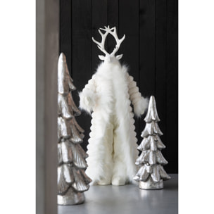 J-Line figurine Cerf Manteau - polyrésine - blanc - small