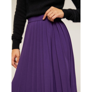 Motivi - Falda midi con pliegues - Violeta