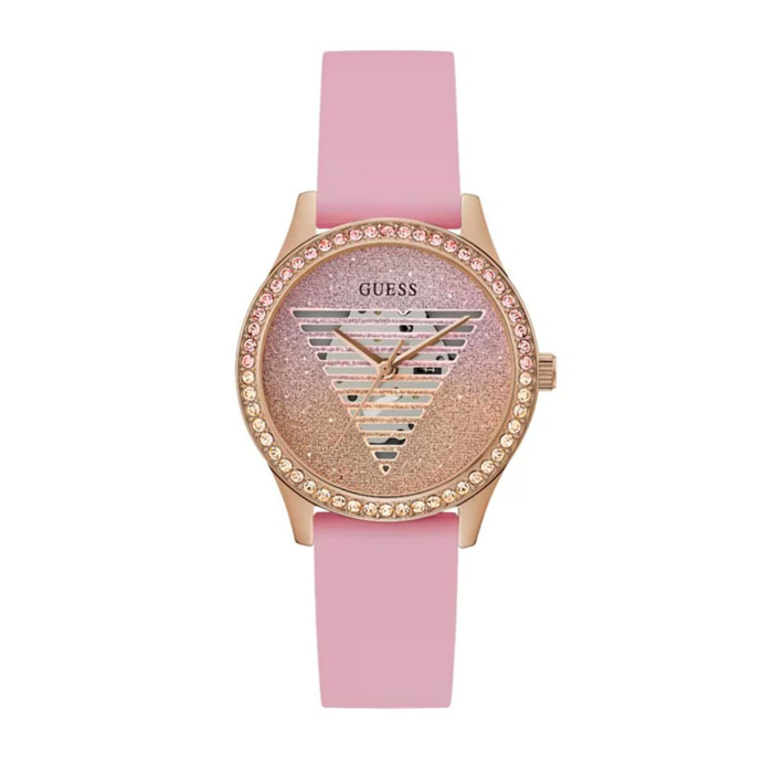 Reloj Guess GW0530L4 Mujer Analogico Cuarzo con Correa de Silicona