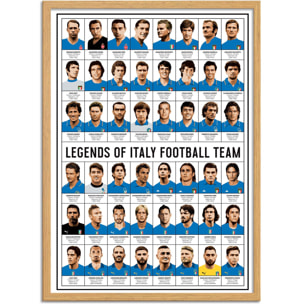 Affiche - Legends of Italy Football team - Olivier Bourdereau