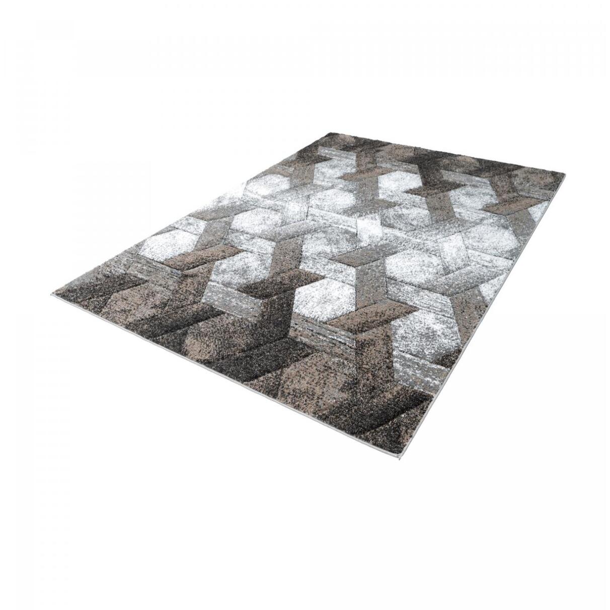 Tapis salon et chambre tissé motif scandinave GILI