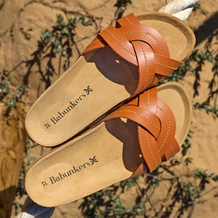 Sandalia BABUNKERS MARRON