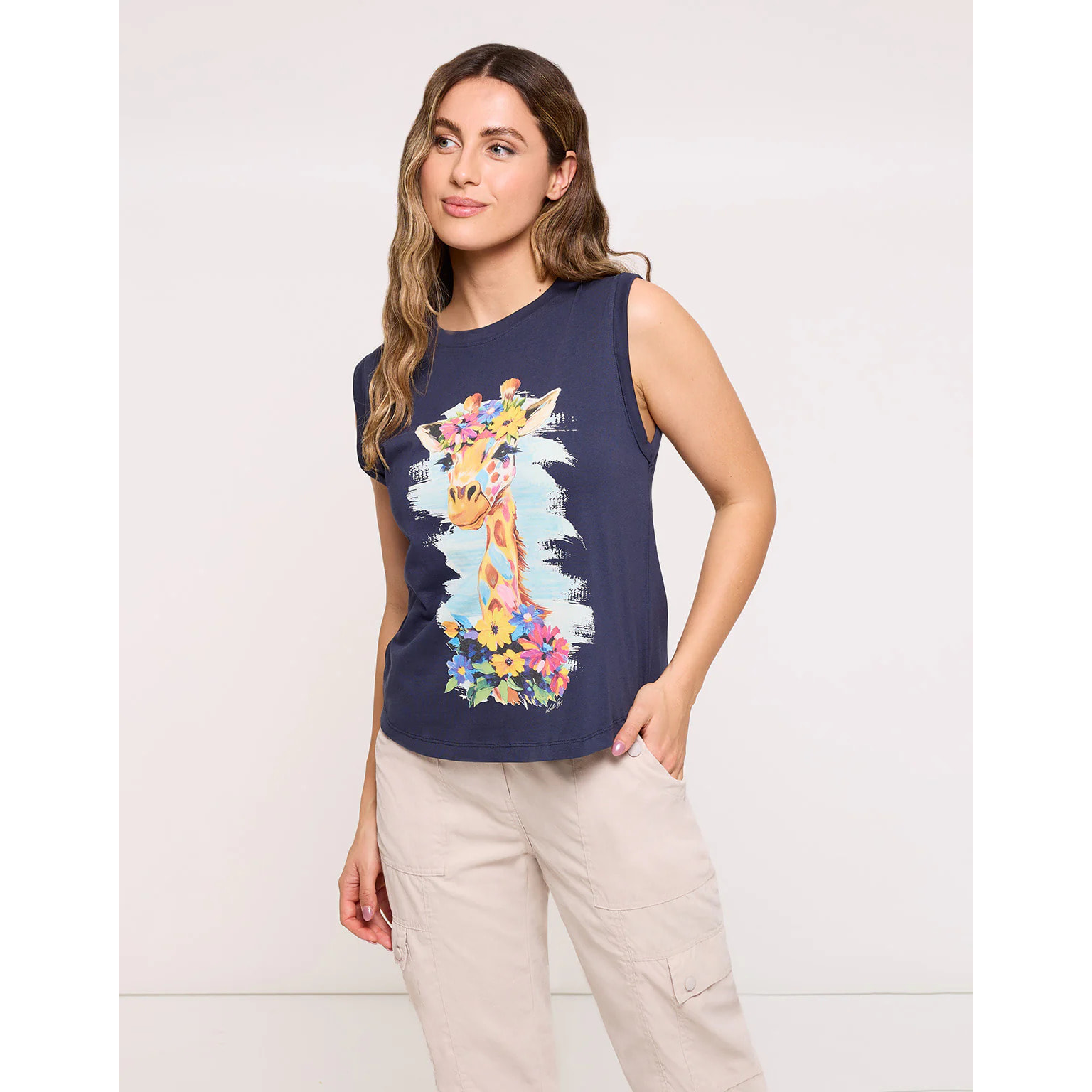 Camiseta Tirantes Azul Marino - Jirilda