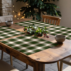 Lot de 2 sets de table anti-taches Christmas Wish 11 1225