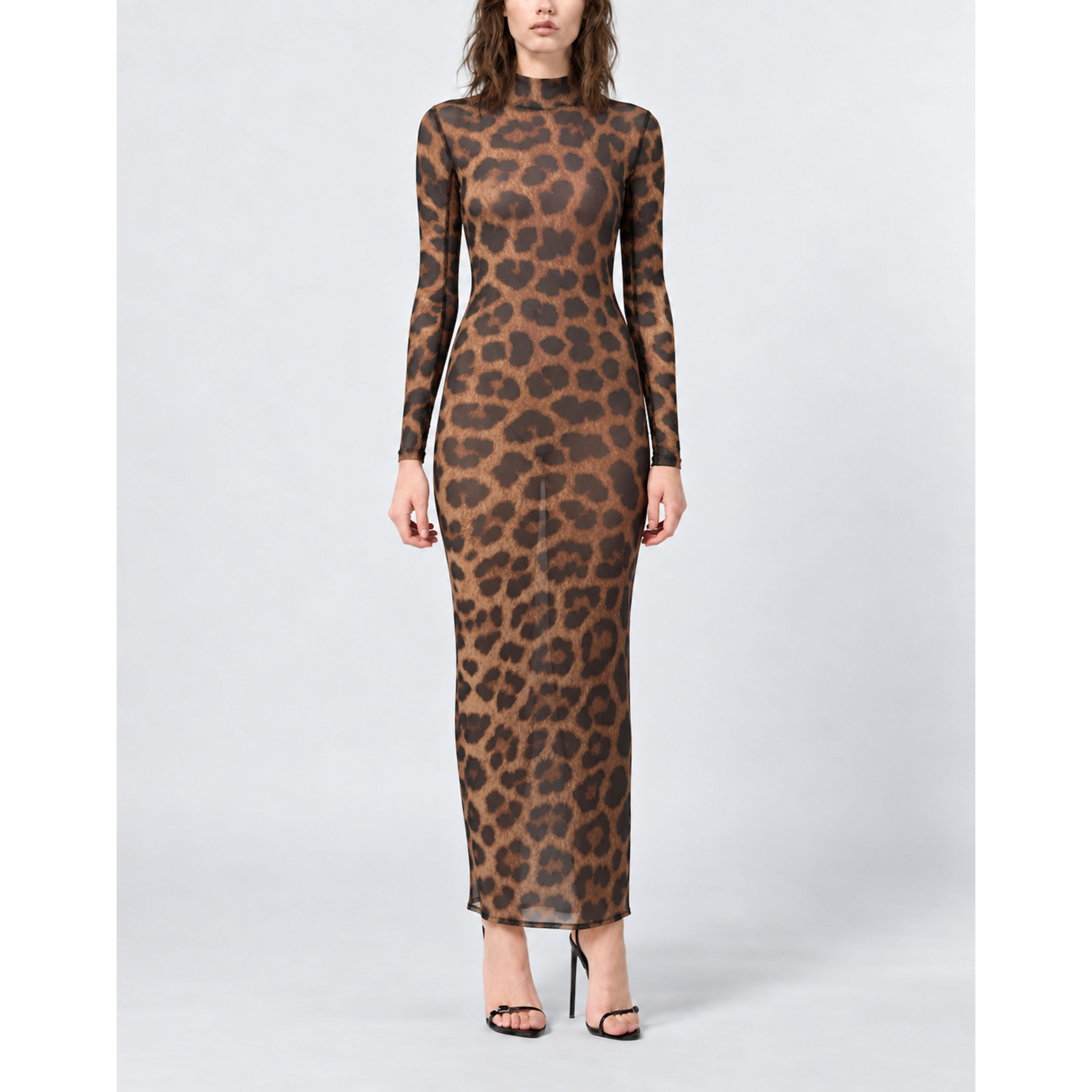 PHILIPP PLEIN Vestido largo LEOPARD
