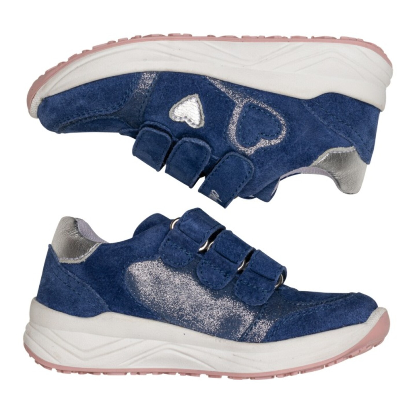 Deportiva toda piel tres velcros