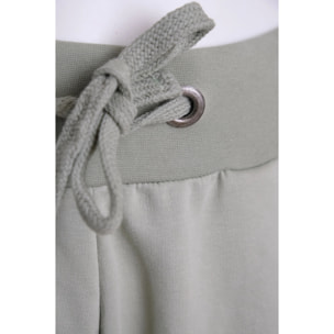 Pantaloni Esercito jogger wide leg verdi donna
