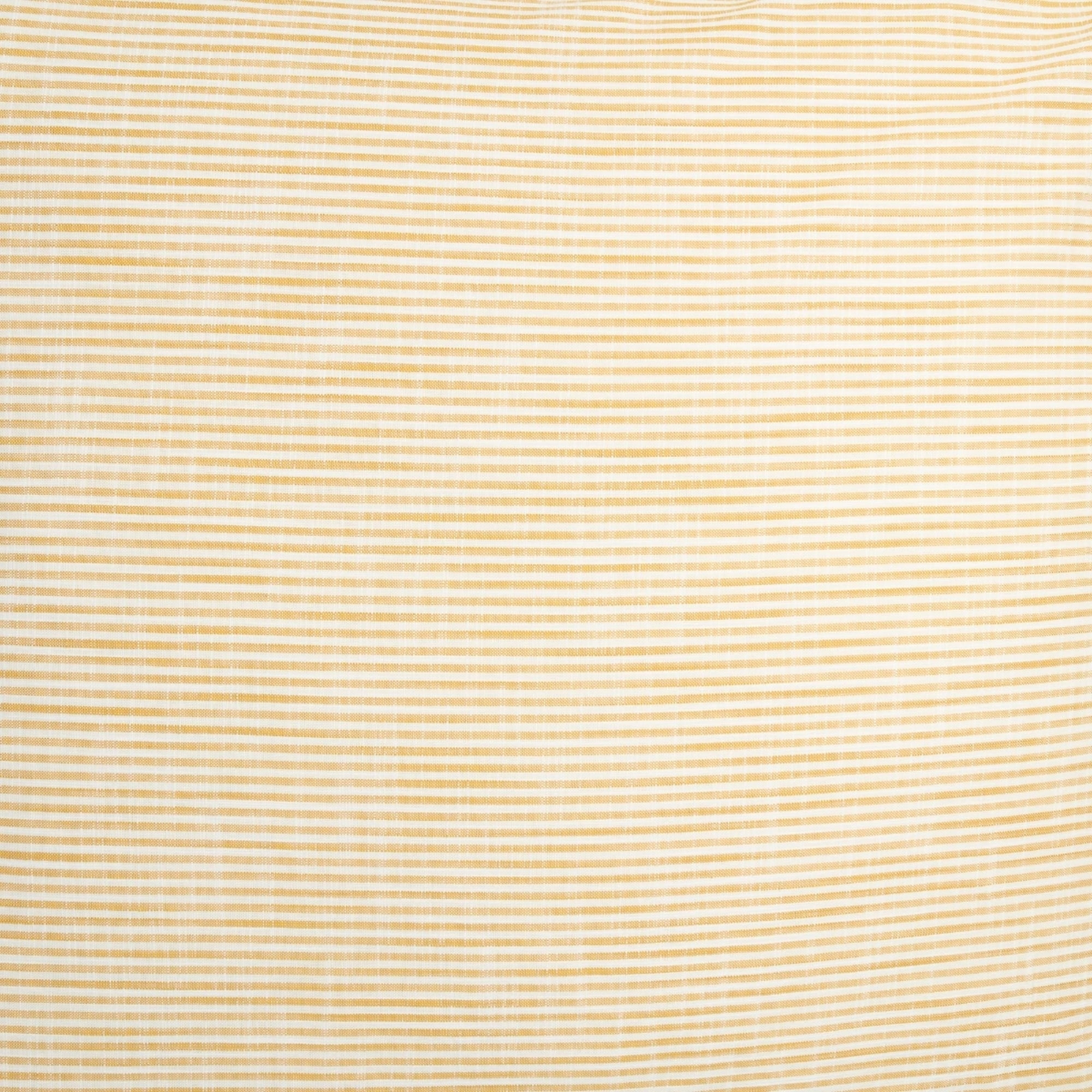 Funda cojín algodón rayas efecto lino Felinas color amarillo