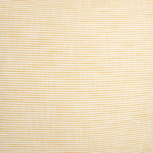 Funda cojín algodón rayas efecto lino Felinas color amarillo