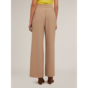 Motivi - Pantaloni palazzo con pieghe e motivo tasche - Beige